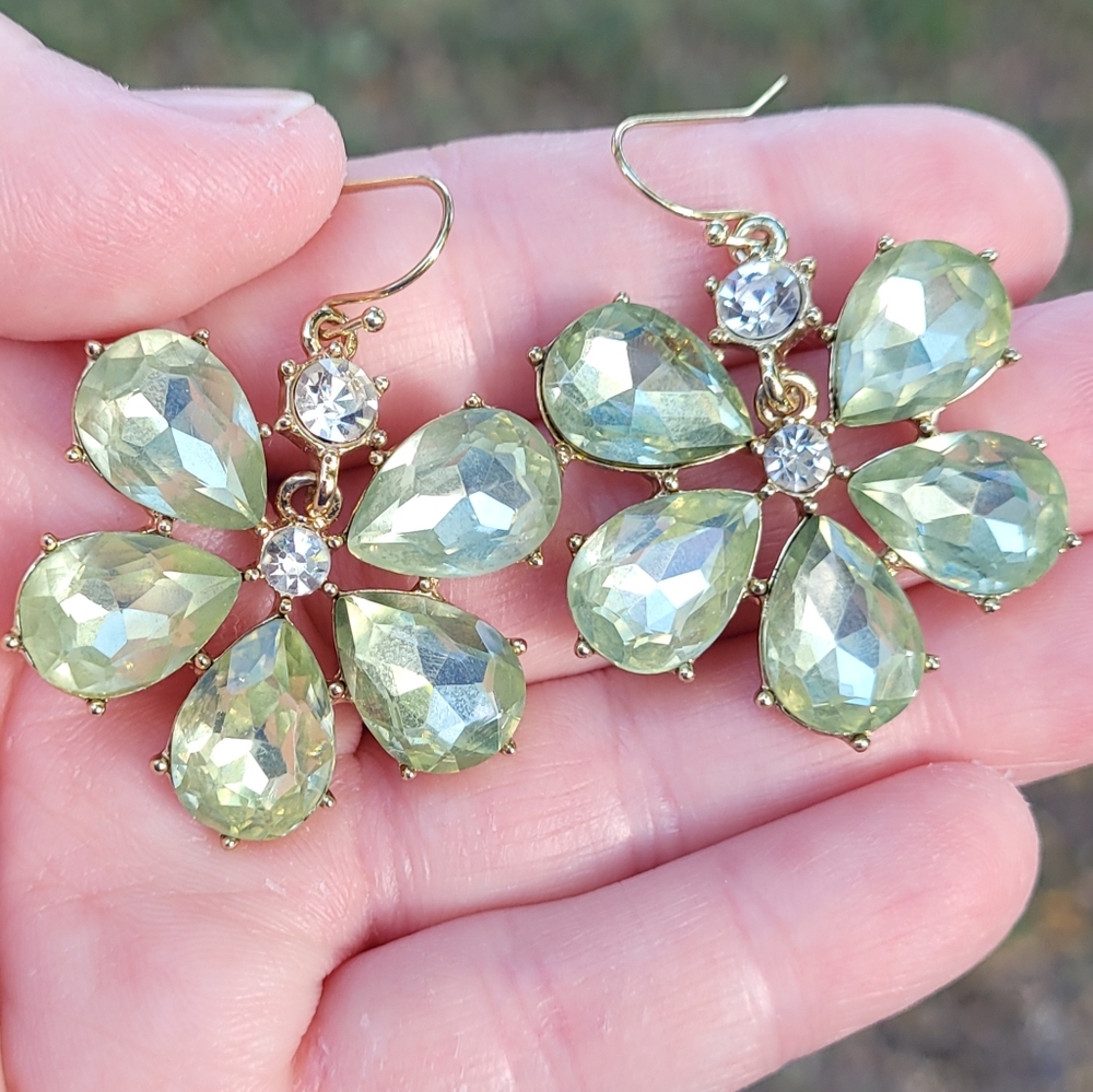 Jessica Simpson Flower Drop Earrings